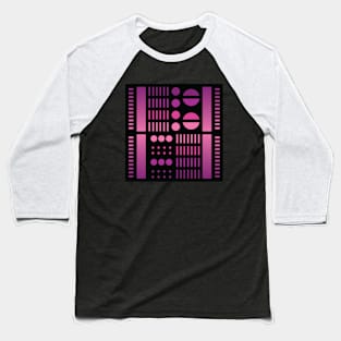 “Dimensional Systems (1)” - V.2 Purple - (Geometric Art) (Dimensions) - Doc Labs Baseball T-Shirt